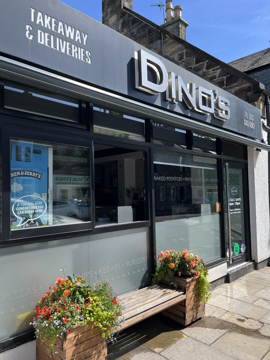 Dino's Takeaway in Loanhead Exterior